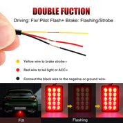 F1-Style LED Brake Lights (15-LED, 12V)