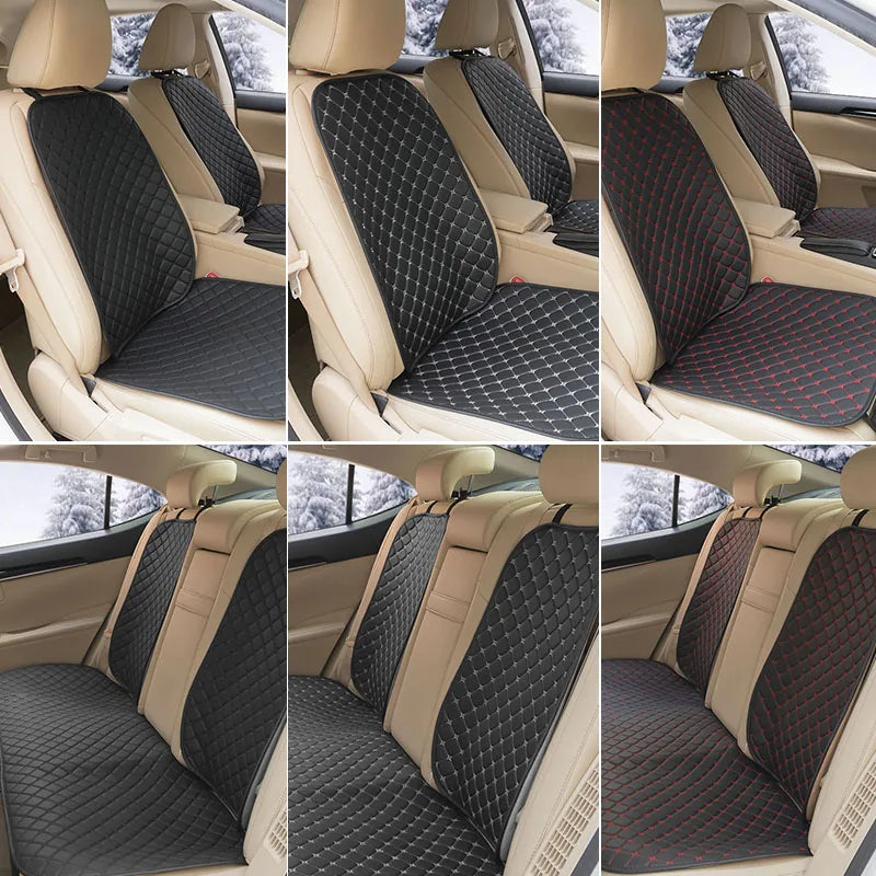 4-Season Leather Car Seat Covers (Full Set – Front + Rear)