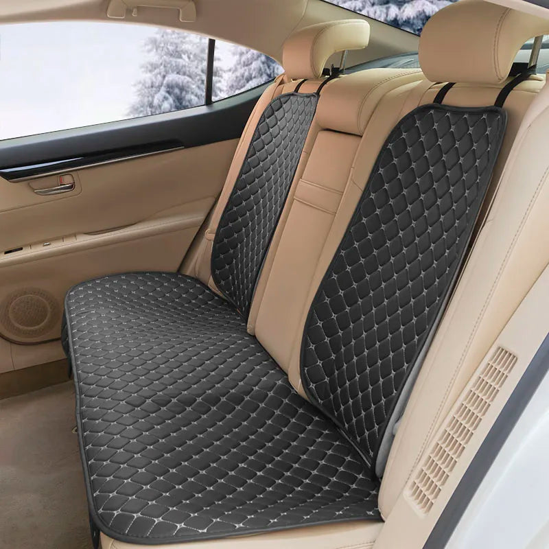4-Season Leather Car Seat Covers (Full Set – Front + Rear)