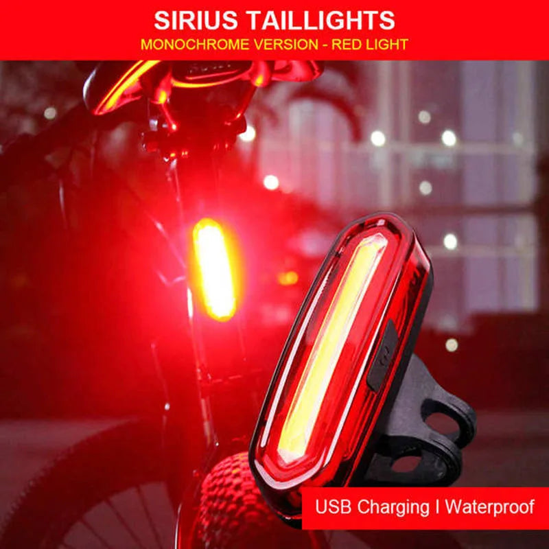 Ultra-Bright USB Rechargeable Bike Tail Light (5 Modes)
