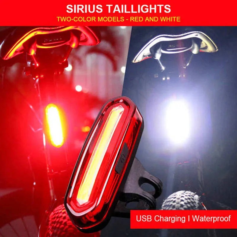 Ultra-Bright USB Rechargeable Bike Tail Light (5 Modes)