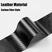 4-Pack Carbon Fiber Leather Door Sill Guards
