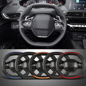 Carbon Fiber + PU Leather Steering Wheel Cover (Peugeot 3008/4008/5008)