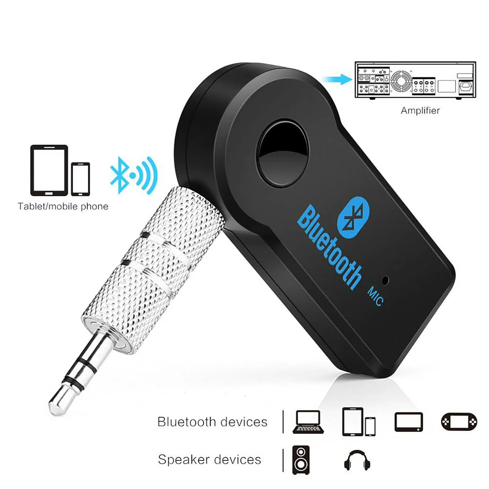 2-in-1 Bluetooth 5.0 Receiver + Hands-Free Adapter
