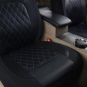 All-Season Quilted PU Leather Seat Covers (Full Set)