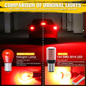 2x 1157 BAY15D LED Bulbs – 144 SMD (Brake/Reverse/Tail Lights)