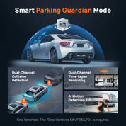 70mai Dash Cam Omni X800 (Global Version) – 4K HDR + 360° Rotating Dual-Channel