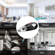 12000Pa Cordless Car Vacuum (Wet/Dry, USB-C Charging)