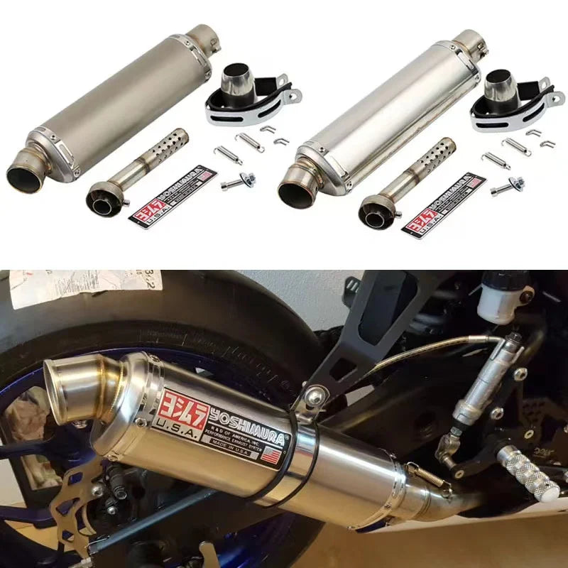 38-51MM Universal Yoshimura-Style Exhaust Muffler