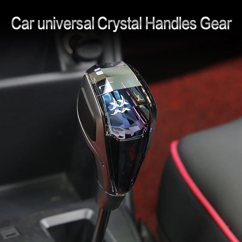 Universal Crystal Gear Shift Knob (Custom Logo Compatible)