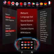 P24 OBD2 + GPS Head-Up Display (HUD) – Multi-Function On-Board Computer