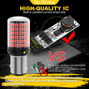 2x 1157 BAY15D LED Bulbs – 144 SMD (Brake/Reverse/Tail Lights)