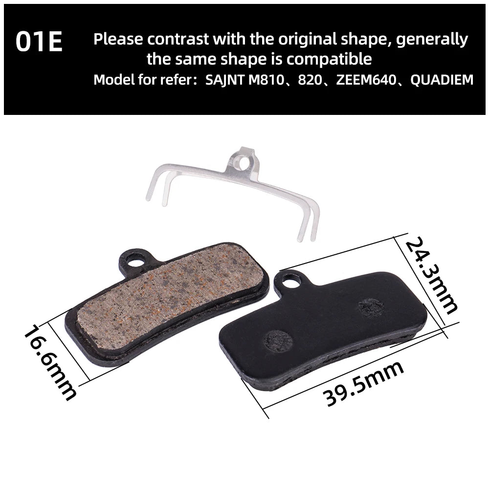 ZTTO MTB Disc Brake Pads (4 Pairs) – Shimano Saint/ZEE/QUADIEM Compatible