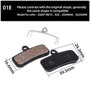 ZTTO MTB Disc Brake Pads (4 Pairs) – Shimano Saint/ZEE/QUADIEM Compatible