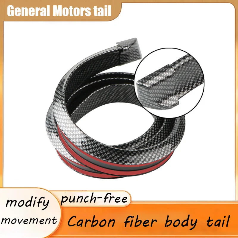 Universal Gloss Black Carbon Fiber Rear Spoiler (1.5M)