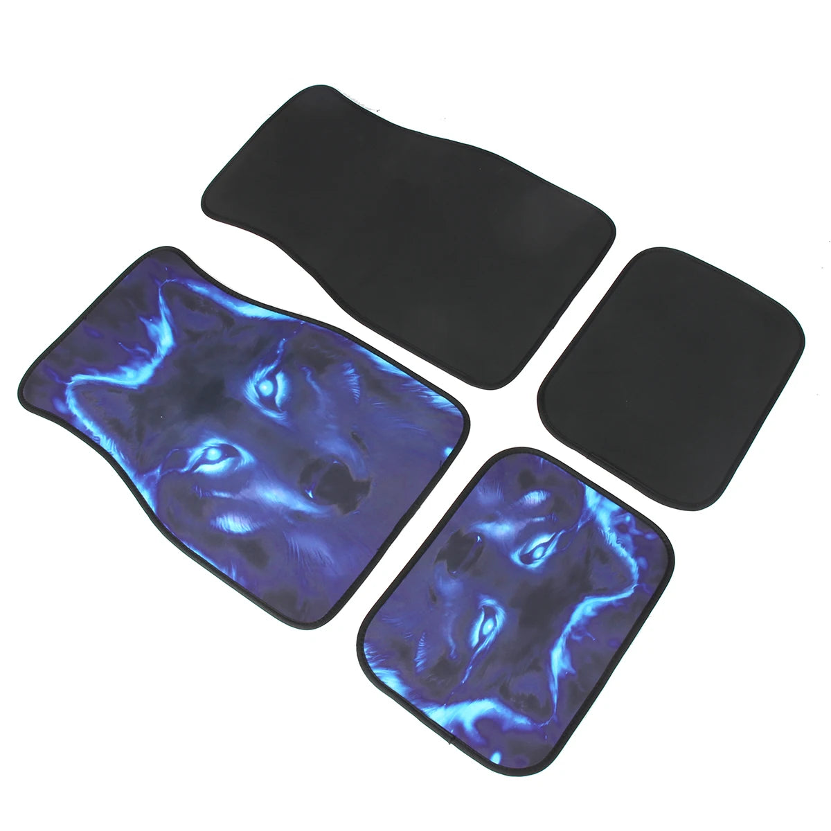 4-Piece Wolf Design Car Floor Mats (Universal SUV/Truck Fit)