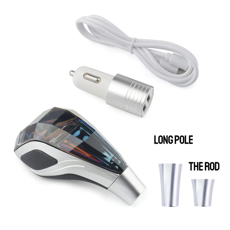 Universal Crystal Gear Shift Knob (Custom Logo Compatible)