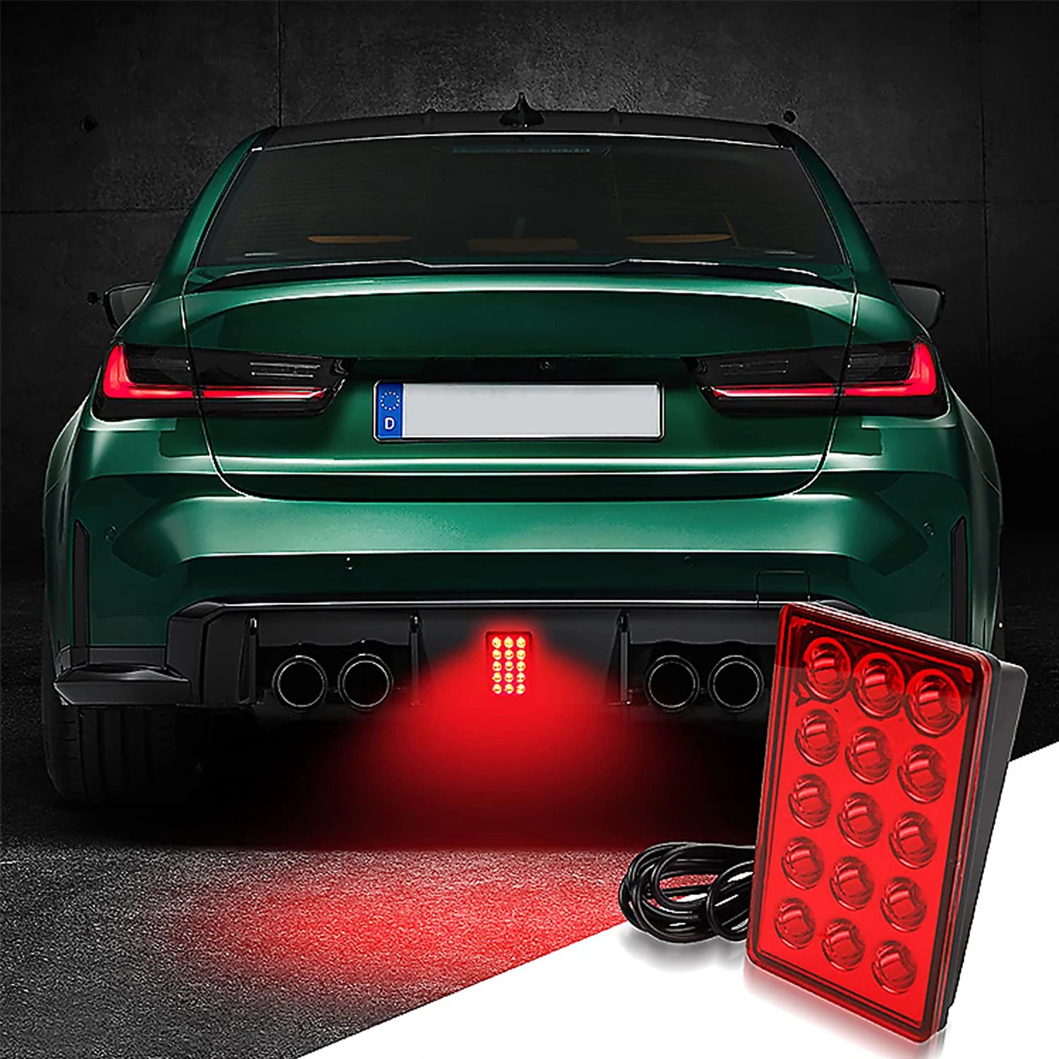 F1-Style LED Brake Lights (15-LED, 12V)
