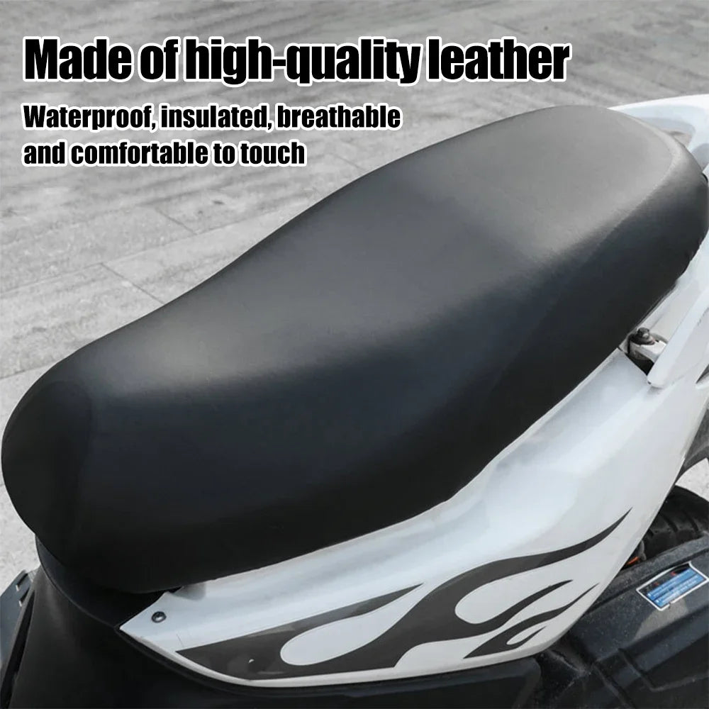 Universal Waterproof Motorcycle Seat Cover (3D Mesh + Leather)