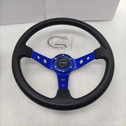 14" Universal Racing Steering Wheel (PU Leather Grip)