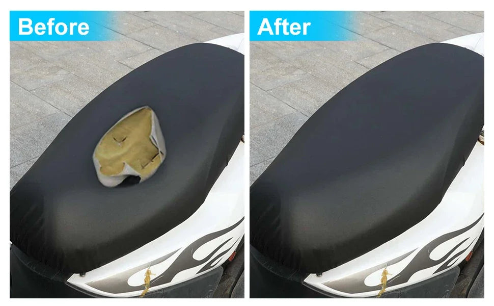 Universal Waterproof Motorcycle Seat Cover (3D Mesh + Leather)