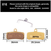 ZTTO MTB Disc Brake Pads (4 Pairs) – Shimano Saint/ZEE/QUADIEM Compatible