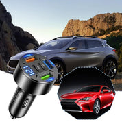 3-Port Digital Display Car Charger (PD Fast Charging)
