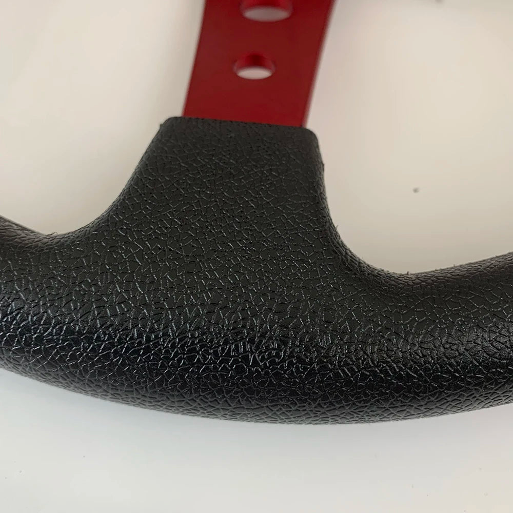 14" Universal Racing Steering Wheel (PU Leather Grip)