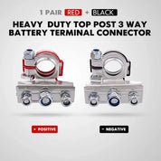 12V/24V Heavy-Duty Battery Terminals (1 Pair – Top Post)