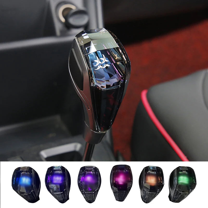 Universal Crystal Gear Shift Knob (Custom Logo Compatible)