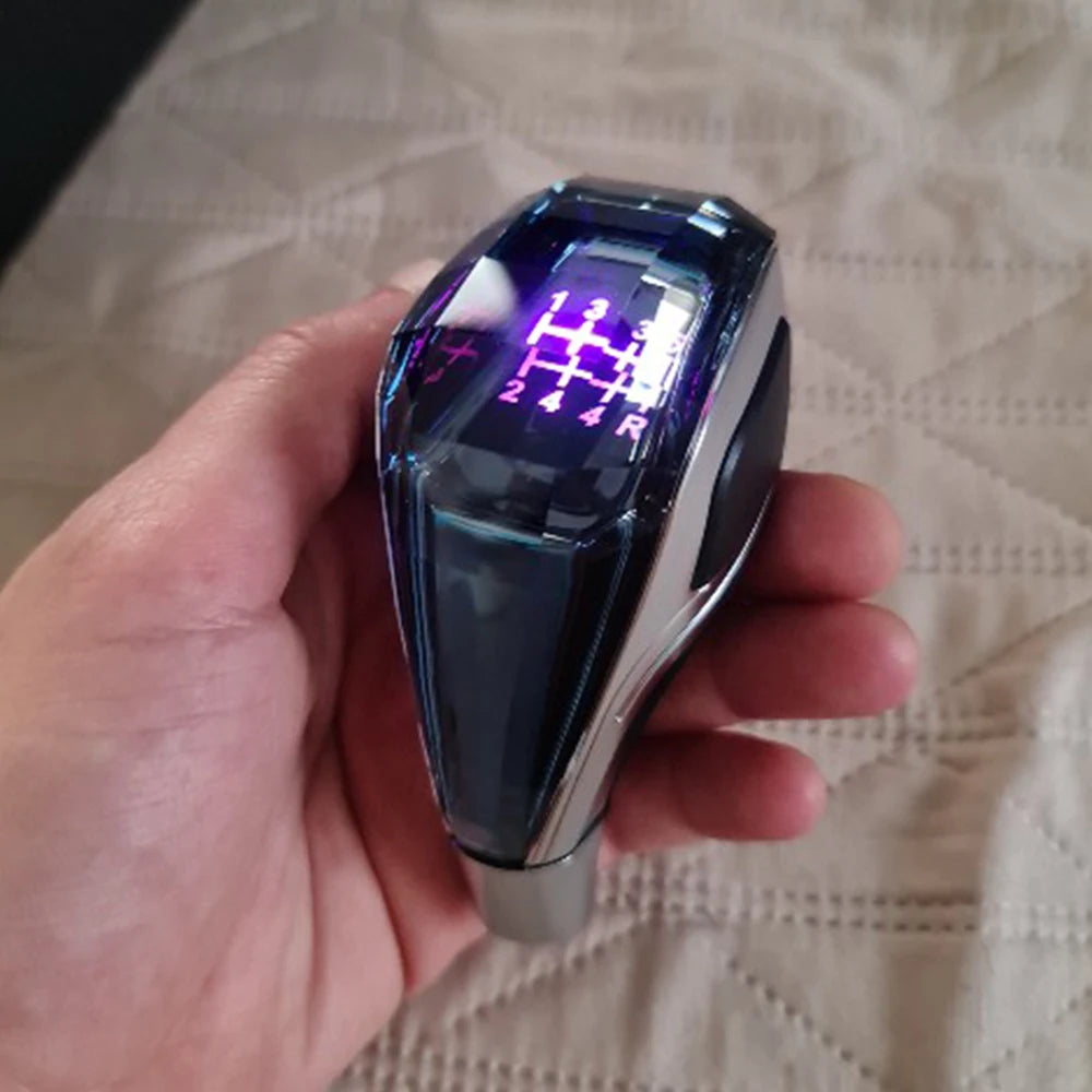 Universal Crystal Gear Shift Knob (Custom Logo Compatible)