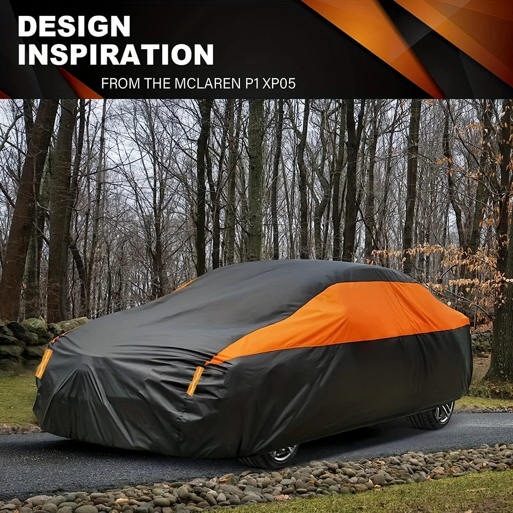 Outdoor Waterproof Car Cover (190T Universal Fit)