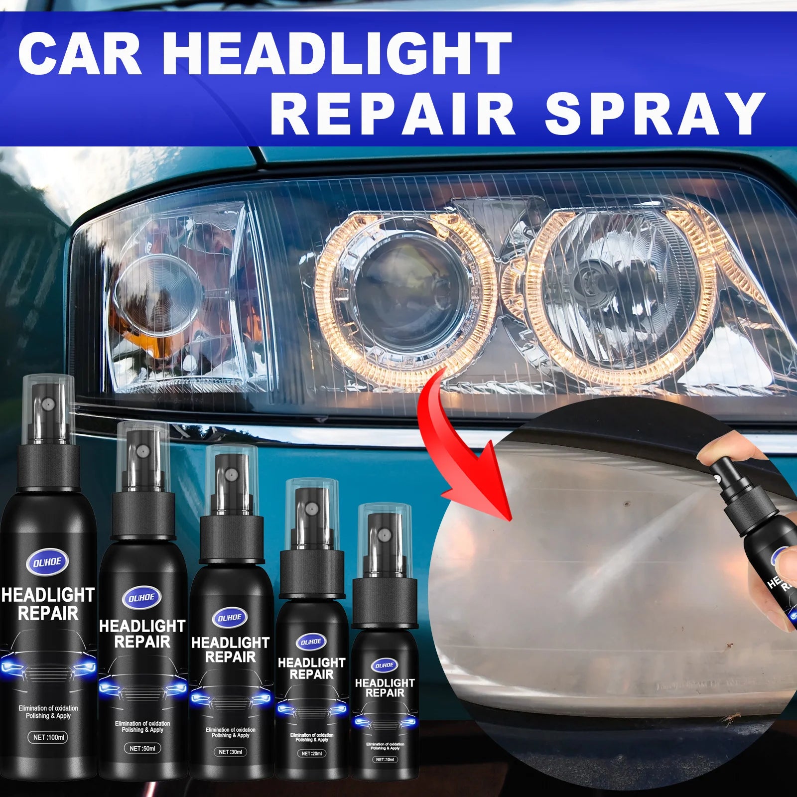 Professional Headlight Restoration Kit