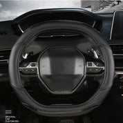 Carbon Fiber + PU Leather Steering Wheel Cover (Peugeot 3008/4008/5008)