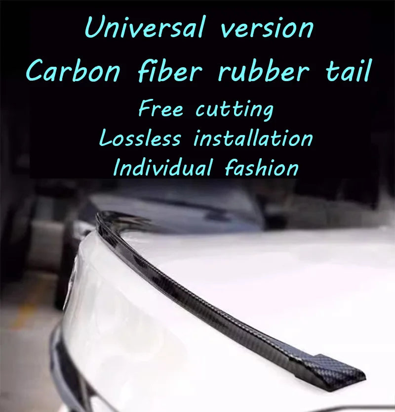 Universal Gloss Black Carbon Fiber Rear Spoiler (1.5M)