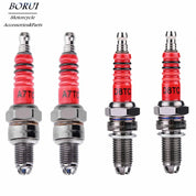 3-Electrode Racing Spark Plugs (A7TC/D8TC) – GY6/CG 50-150CC