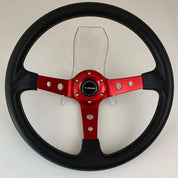 14" Universal Racing Steering Wheel (PU Leather Grip)