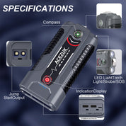 12V Portable Car Jump Starter & Battery Booster