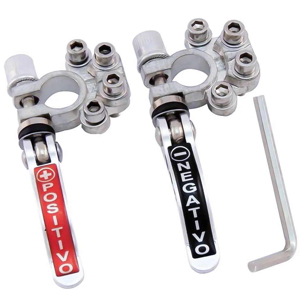 Quick-Disconnect Car Battery Terminals (1 Pair)