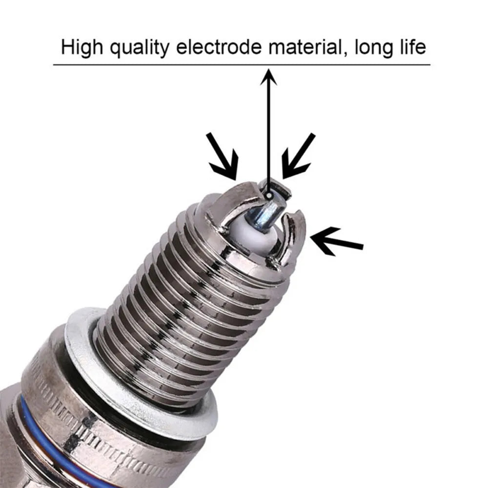 3-Electrode Racing Spark Plugs (A7TC/D8TC) – GY6/CG 50-150CC