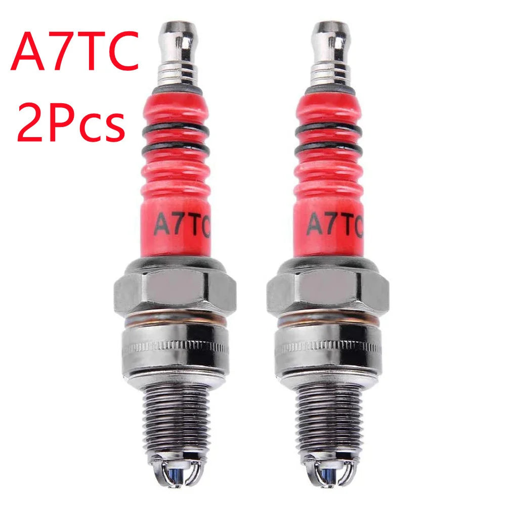 3-Electrode Racing Spark Plugs (A7TC/D8TC) – GY6/CG 50-150CC