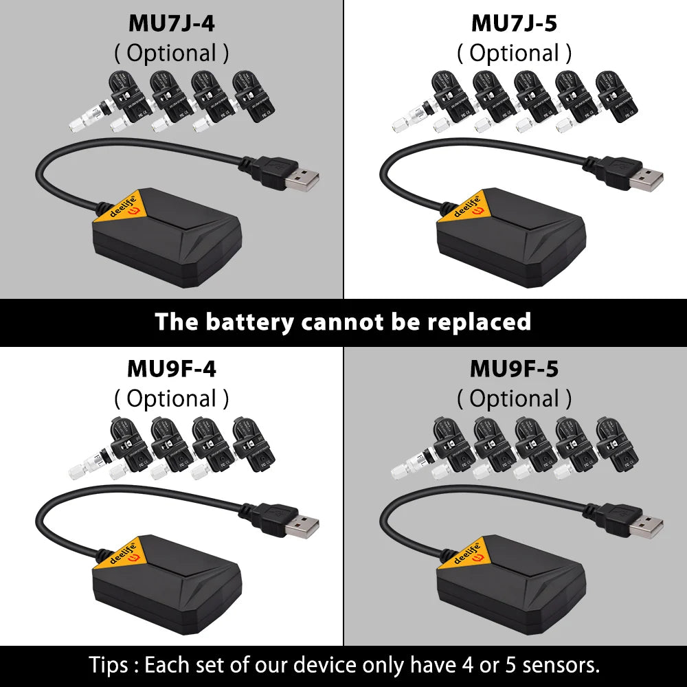 Deelife Android TPMS – Real-Time Tire Monitoring via Car Radio/DVD Screen