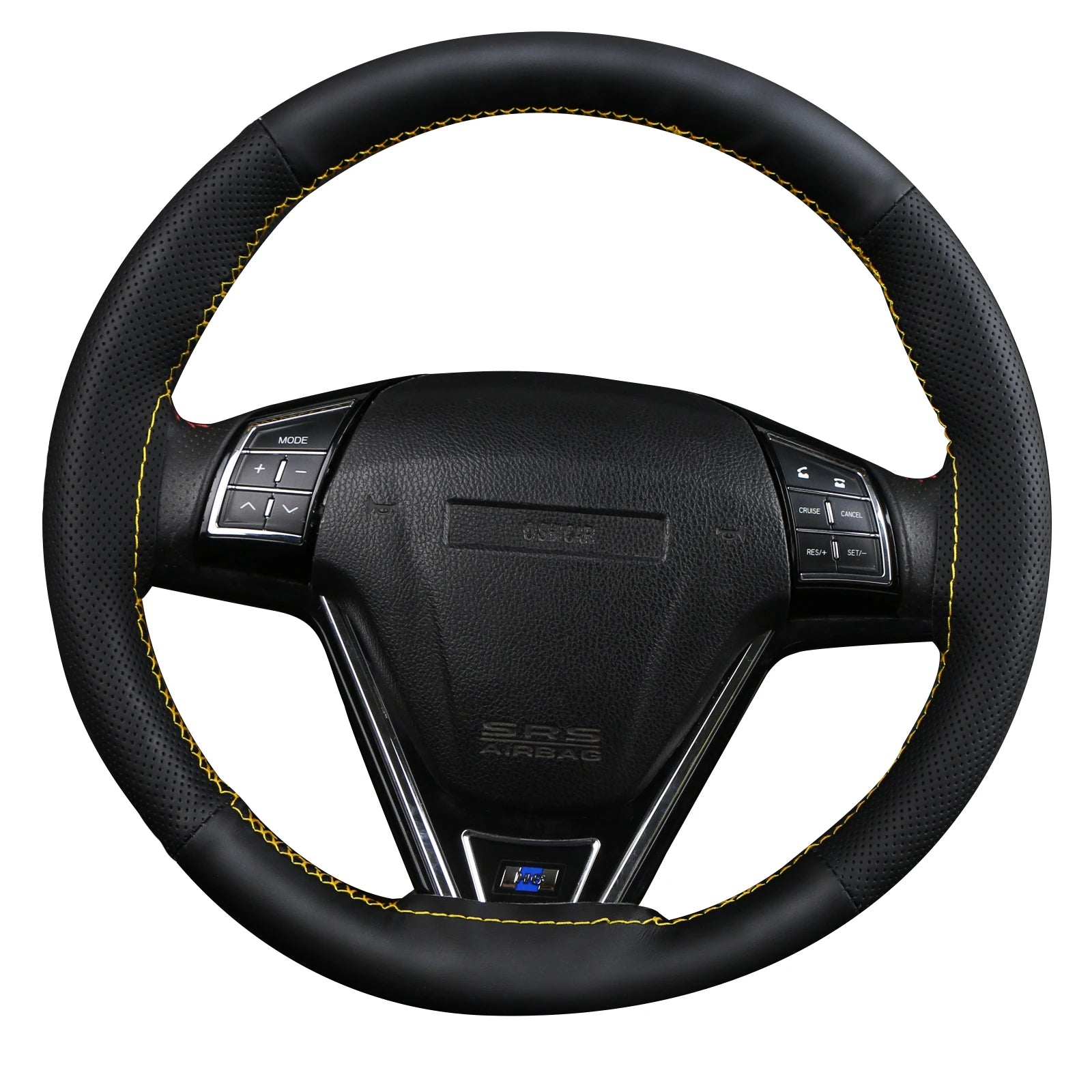 Premium Nappa Leather Steering Wheel Cover (38cm Universal Fit)