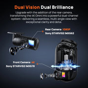 70mai Dash Cam Omni X800 (Global Version) – 4K HDR + 360° Rotating Dual-Channel