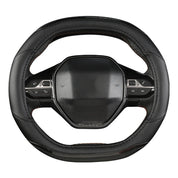 Carbon Fiber + PU Leather Steering Wheel Cover (Peugeot 3008/4008/5008)
