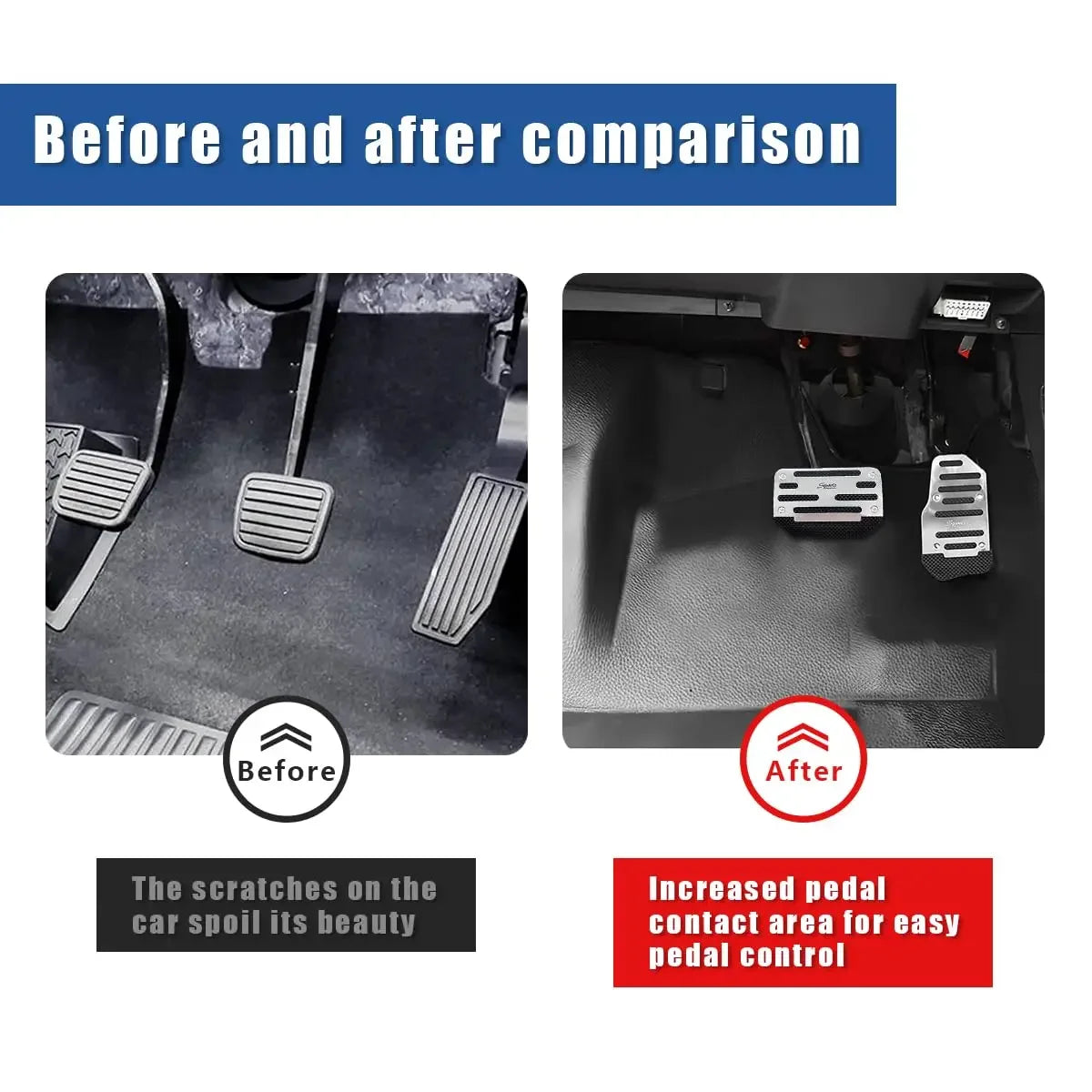 No-Drill Pedal Covers for Chevy Silverado/Tahoe