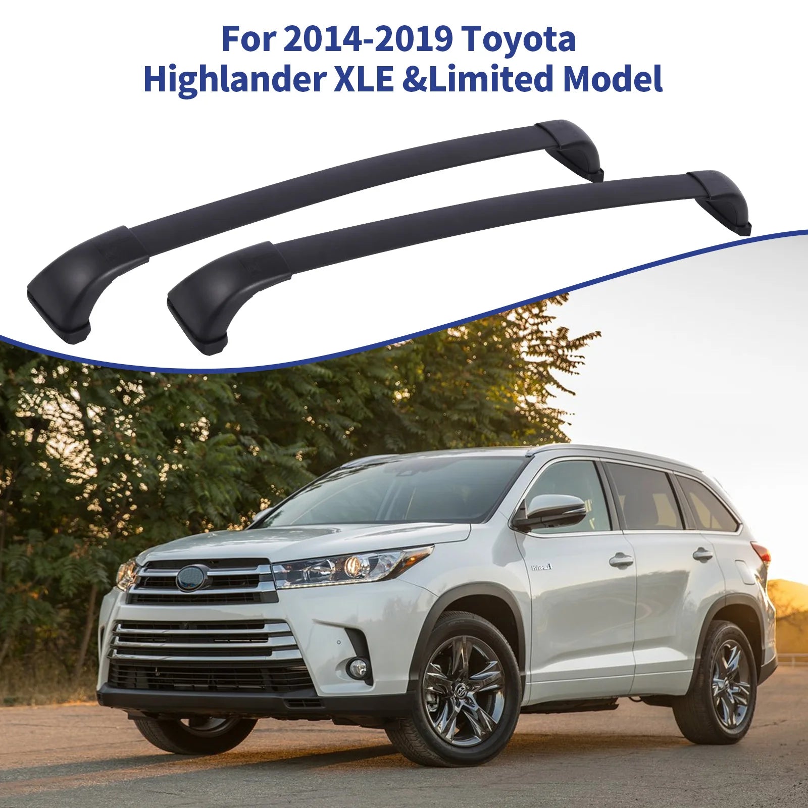 Heavy-Duty Aluminum Roof Rack Cross Bars