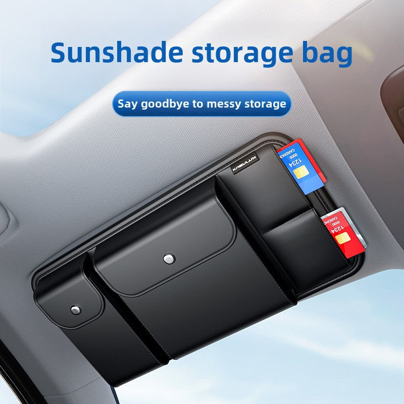 Multi-Function Car Visor Storage Bag - Compact Organization