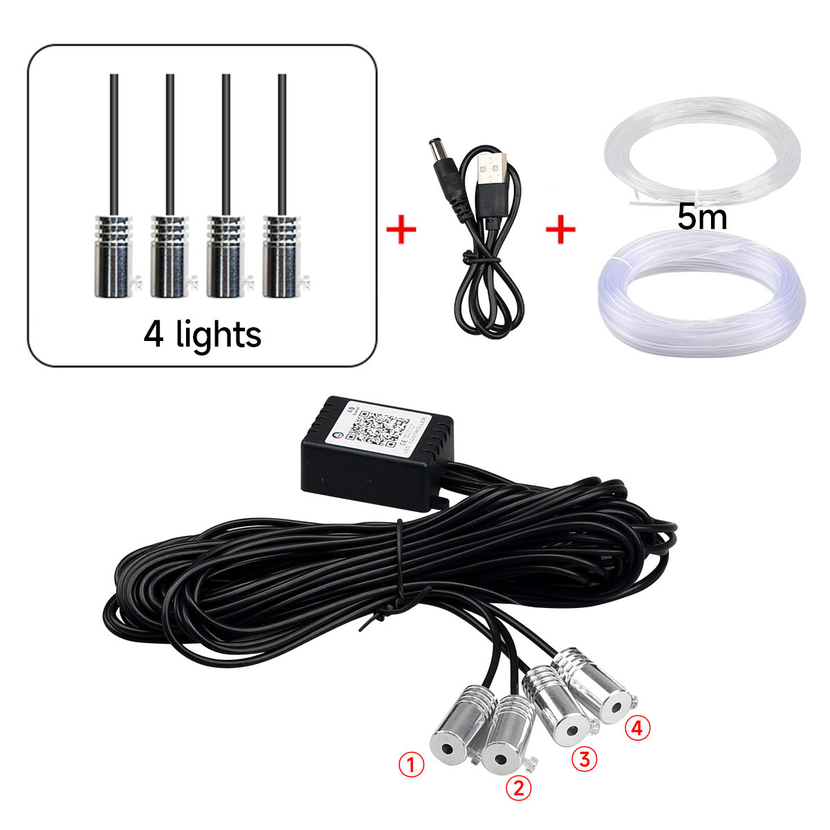 🔥Rgb Fiber Light Set
