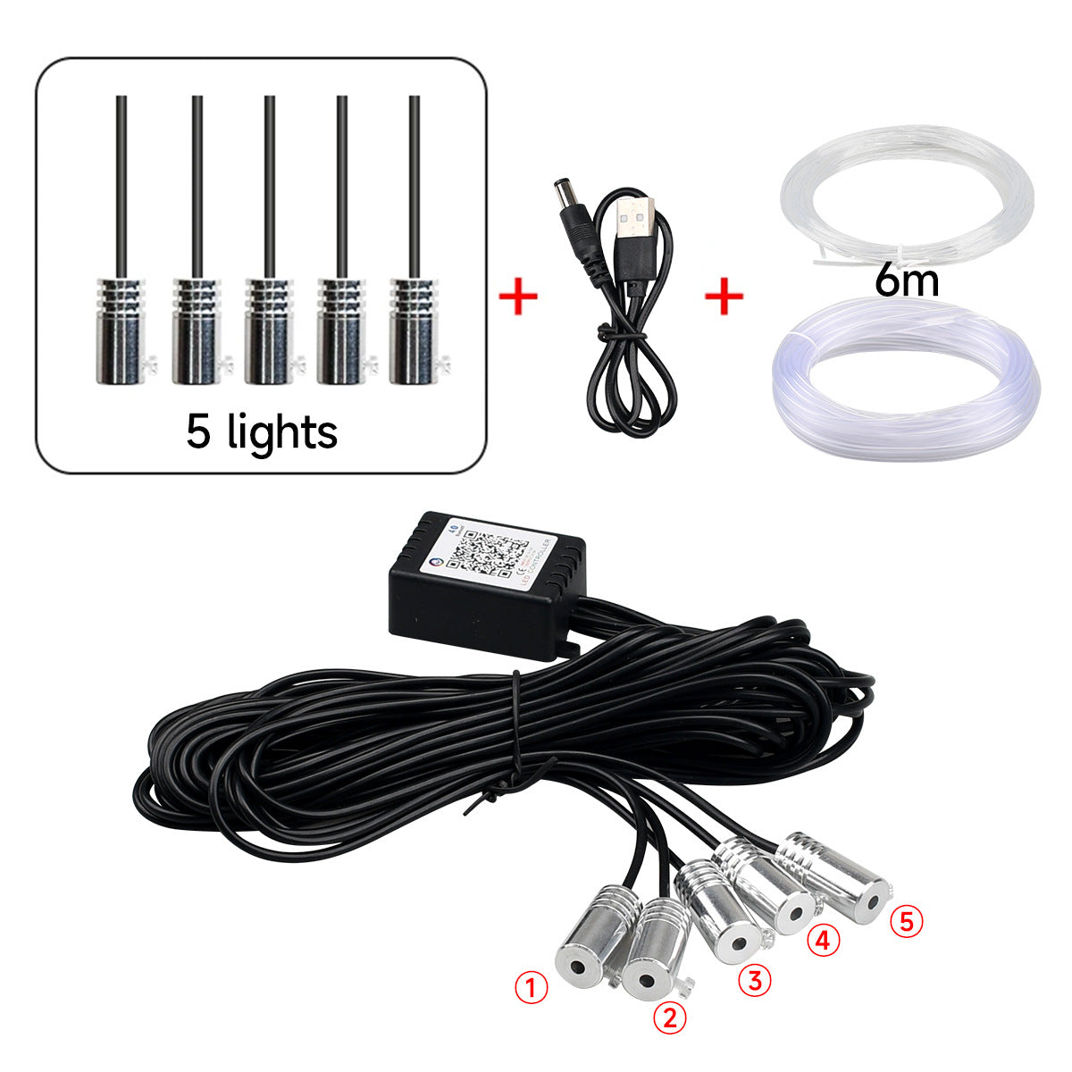 🔥Rgb Fiber Light Set